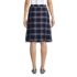 Women's Plaid A-line Skirt Below the Knee, Back