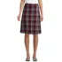 Women's Plaid A-line Skirt Below the Knee, Front
