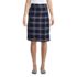 Women's Plaid A-line Skirt Below the Knee, Front