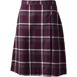 School Uniform Juniors Plaid A-line Skirt Below the Knee, Front