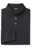 Lands' End Long Sleeve Super Soft Supima Polo Shirt 433522