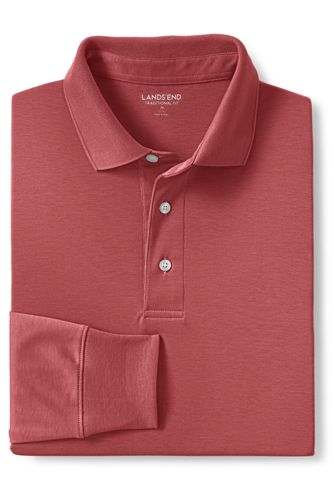 lands end mens polo shirts with pocket 