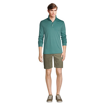 Polo Coton Supima Interlock Uni Manches Longues, Homme Stature Standard image number 3