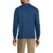 Men's Tall Long Sleeve Cotton Supima Polo Shirt, Back