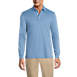 Men's Long Sleeve Super Soft Supima Polo Shirt, Front