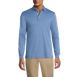 Men's Long Sleeve Super Soft Supima Polo Shirt, Front