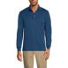 Men's Tall Long Sleeve Cotton Supima Polo Shirt, Front