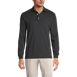 Men's Long Sleeve Cotton Supima Polo Shirt, Front