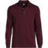 Men's Big Long Sleeve Cotton Supima Polo Shirt, Front