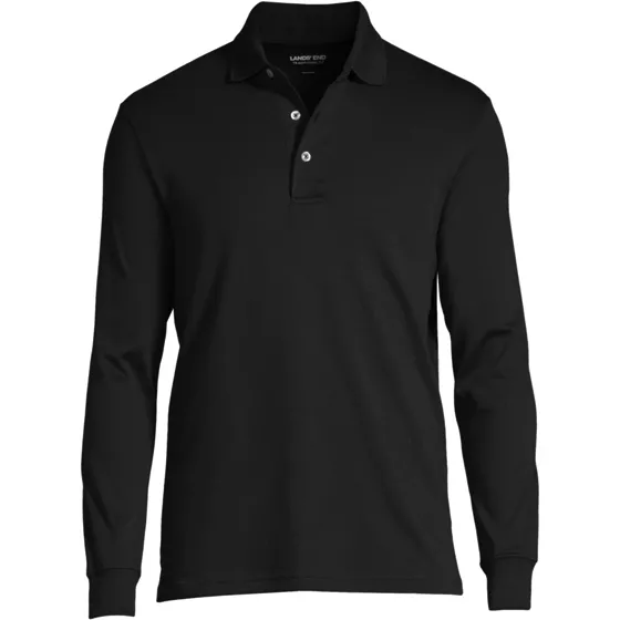 Men's Long Sleeve Cotton Supima Polo Shirt - primary