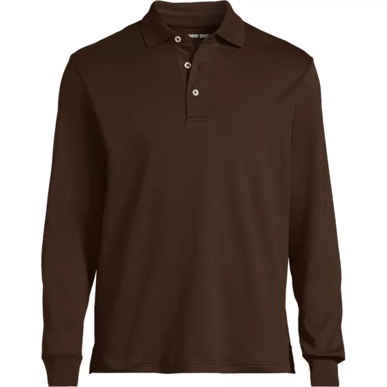 Men's Long Sleeve Cotton Supima Polo Shirt - primary