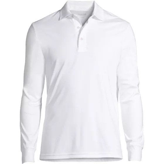 Men's Big and Tall Long Sleeve Super Soft Supima Polo Shirt - primary
