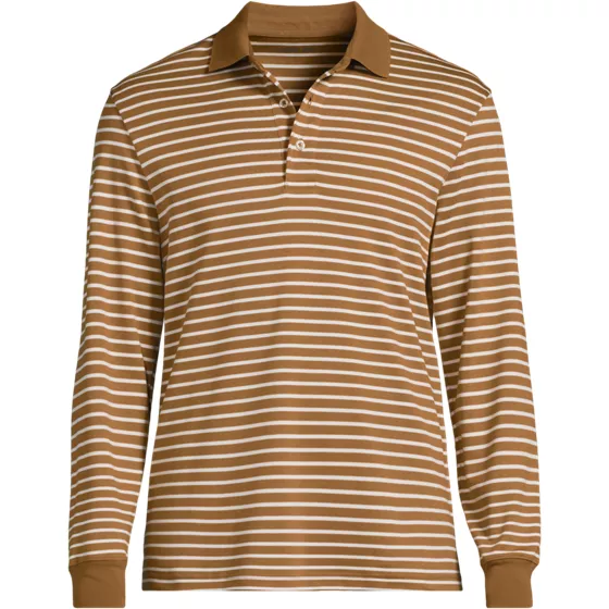Men's Long Sleeve Cotton Supima Polo Shirt - primary