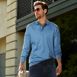 Men's Big and Tall Long Sleeve Super Soft Supima Polo Shirt, alternative image
