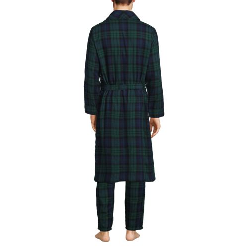 Men's Flannel Robe, Back