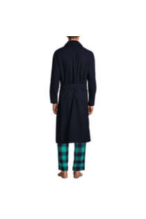 Men's Flannel Robe, Back