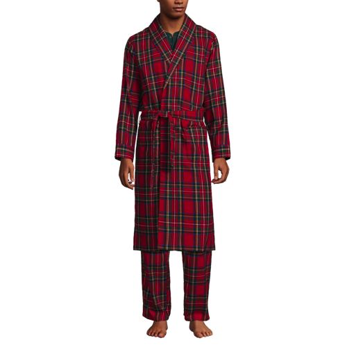 Men's Flannel Robe, Christmas Flannel Robe, Christmas Gift for Him