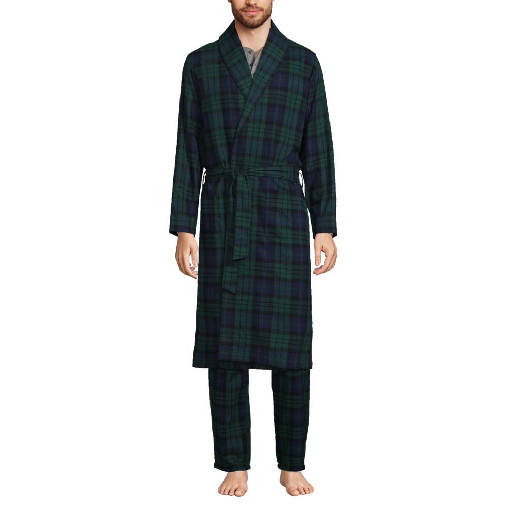 Women's Forest Green Flannel Robe