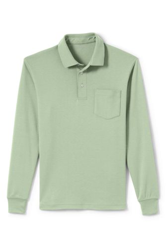 long sleeve polo with pocket