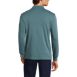 Men's Long Sleeve Super Soft Supima Polo Shirt with Pocket, Back