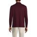 Men's Tall Long Sleeve Cotton Supima Polo Shirt with Pocket, Back