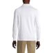 Men's Tall Long Sleeve Super Soft Supima Polo Shirt with Pocket, Back