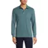Men's Long Sleeve Cotton Supima Polo Shirt with Pocket, Front