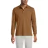 Men's Tall Long Sleeve Cotton Supima Polo Shirt with Pocket, Front