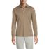 Men's Long Sleeve Cotton Supima Polo Shirt with Pocket, Front