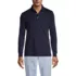 Men's Long Sleeve Cotton Supima Polo Shirt with Pocket, Front