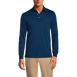 Men's Long Sleeve Cotton Supima Polo Shirt with Pocket, Front