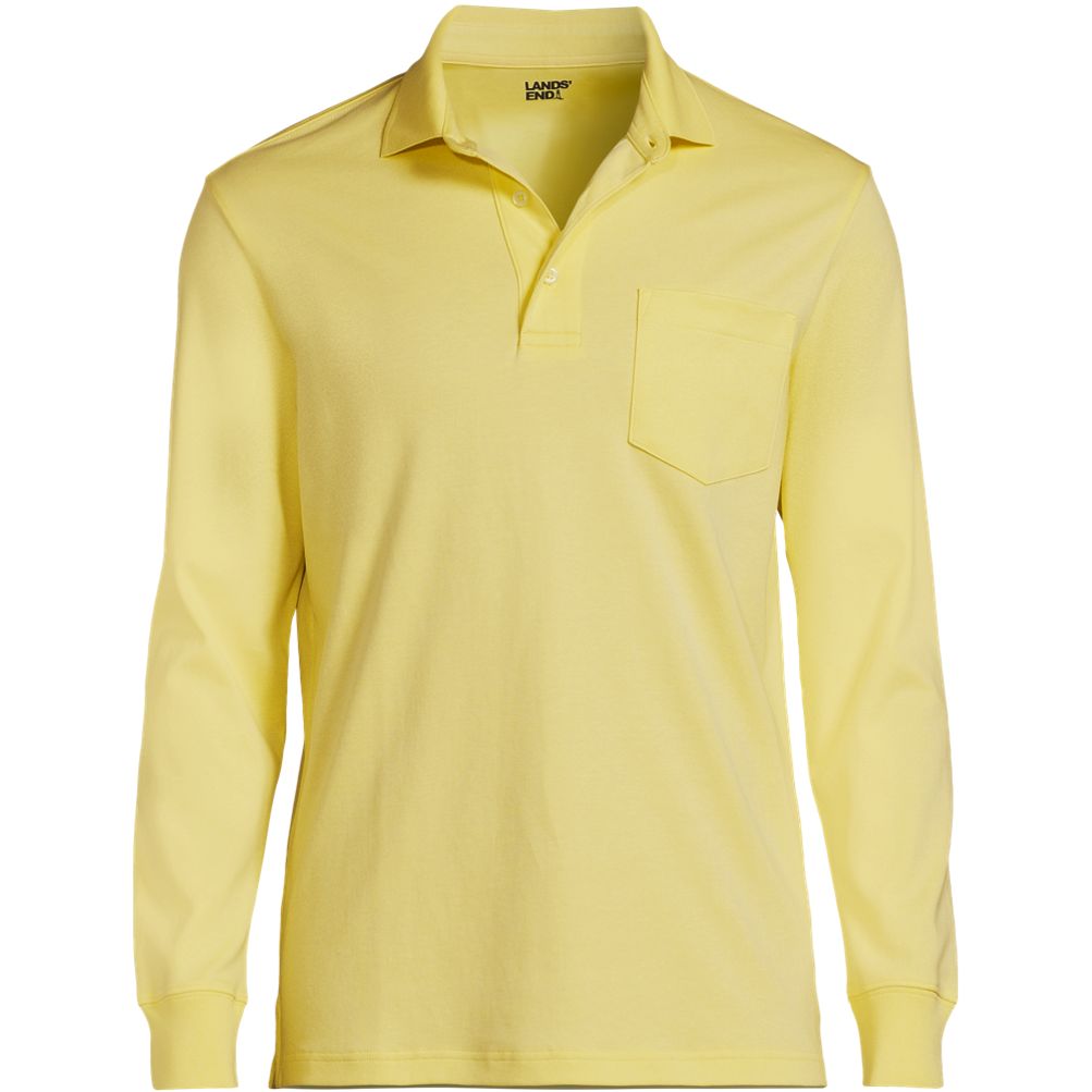 long sleeve polo yellow
