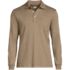 Men's Long Sleeve Cotton Supima Polo Shirt with Pocket, Front