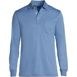 Men's Tall Long Sleeve Super Soft Supima Polo Shirt with Pocket, Front