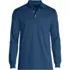 Men's Big and Tall Long Sleeve Cotton Supima Polo Shirt with Pocket, Front