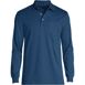 Men's Tall Long Sleeve Cotton Supima Polo Shirt with Pocket, Front