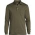Men's Long Sleeve Cotton Supima Polo Shirt with Pocket, Front