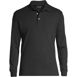 Men's Tall Long Sleeve Cotton Supima Polo Shirt with Pocket, Front