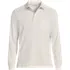 Men's Big Long Sleeve Cotton Supima Polo Shirt with Pocket, Front