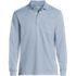 Men's Tall Long Sleeve Cotton Supima Polo Shirt with Pocket, Front