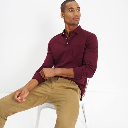 Long Sleeve Polo Shirts for Men