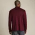 Men's Long Sleeve Cotton Supima Polo Shirt with Pocket, Back