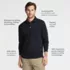 Men's Long Sleeve Cotton Supima Polo Shirt with Pocket, alternative image