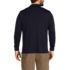 Men's Big and Tall Long Sleeve Super Soft Supima Polo Shirt, Back