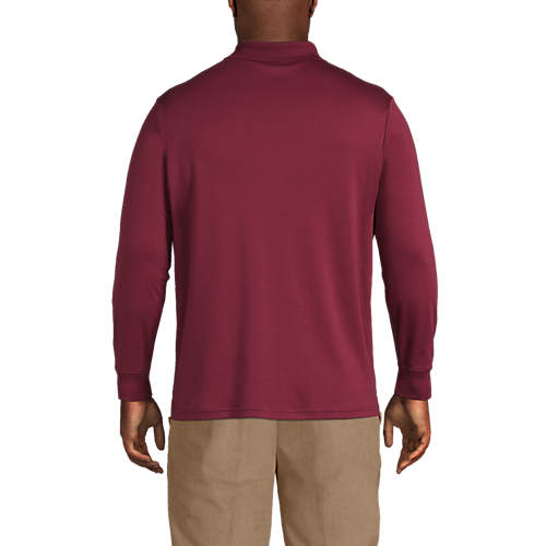 Men's Big and Tall Long Sleeve Super Soft Supima Polo Shirt - Secondary