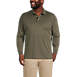 Men's Big and Tall Long Sleeve Super Soft Supima Polo Shirt, Front