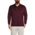 Men's Big Long Sleeve Cotton Supima Polo Shirt, Front