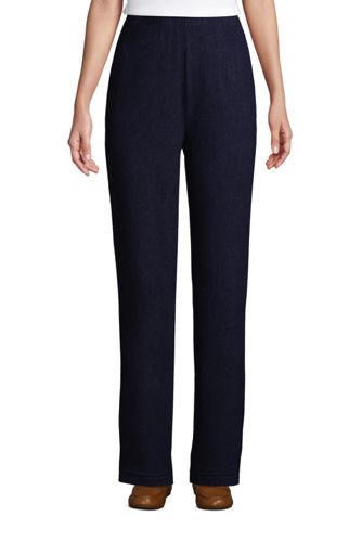 lands end women's elastic waist jeans