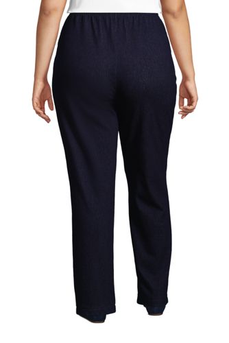 cotton knit pants plus size