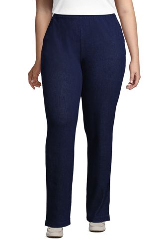 plus size knit pants elastic waist